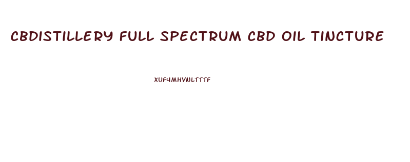 Cbdistillery Full Spectrum Cbd Oil Tincture