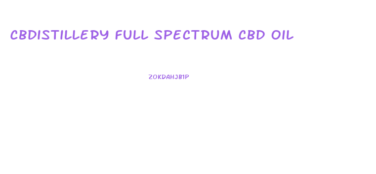 Cbdistillery Full Spectrum Cbd Oil