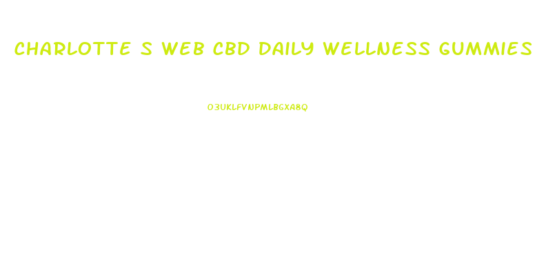 Charlotte S Web Cbd Daily Wellness Gummies