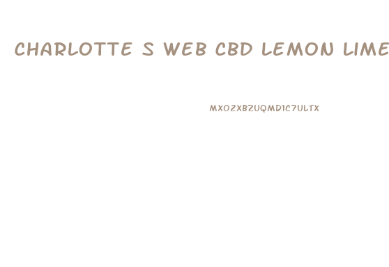 Charlotte S Web Cbd Lemon Lime Gummies