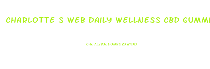 Charlotte S Web Daily Wellness Cbd Gummies 