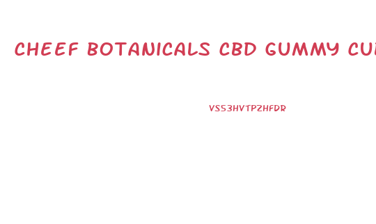 Cheef Botanicals Cbd Gummy Cubes