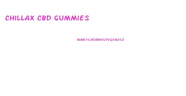 Chillax Cbd Gummies