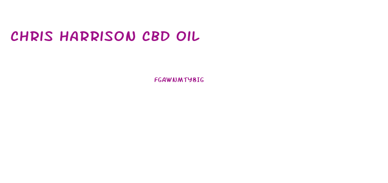 Chris Harrison Cbd Oil