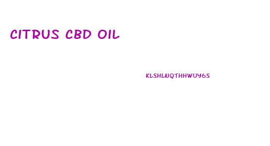 Citrus Cbd Oil