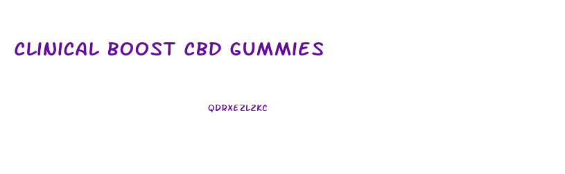 Clinical Boost Cbd Gummies