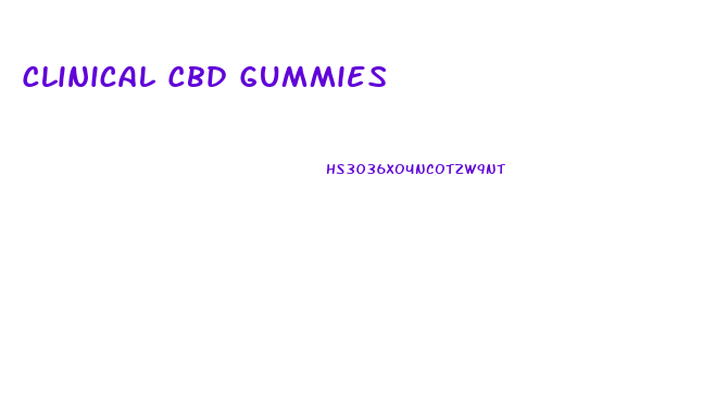 Clinical Cbd Gummies