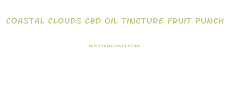 Coastal Clouds Cbd Oil Tincture Fruit Punch