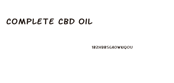 Complete Cbd Oil