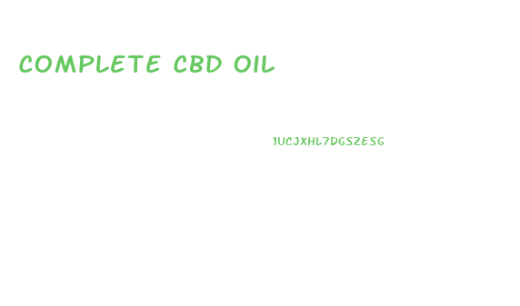 Complete Cbd Oil