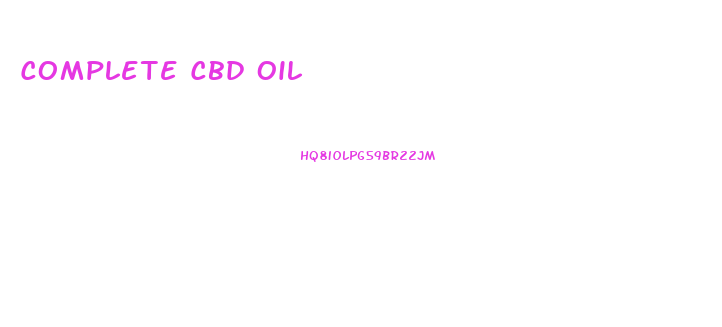 Complete Cbd Oil