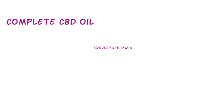 Complete Cbd Oil