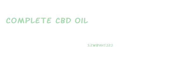 Complete Cbd Oil