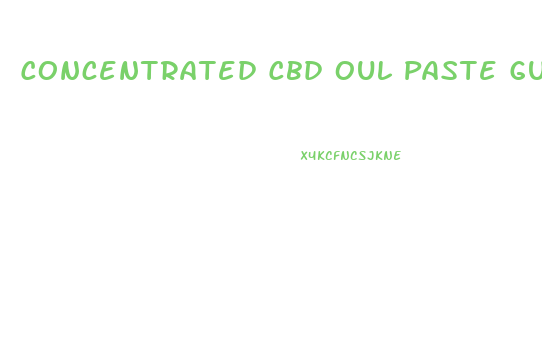 Concentrated Cbd Oul Paste Gummies