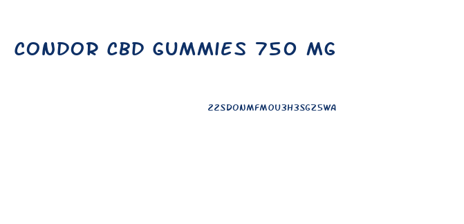 Condor Cbd Gummies 750 Mg