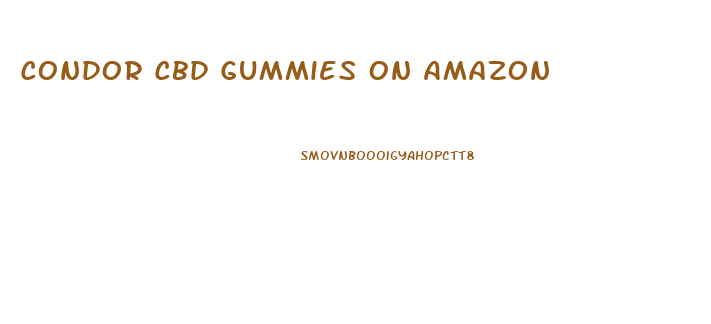 Condor Cbd Gummies On Amazon