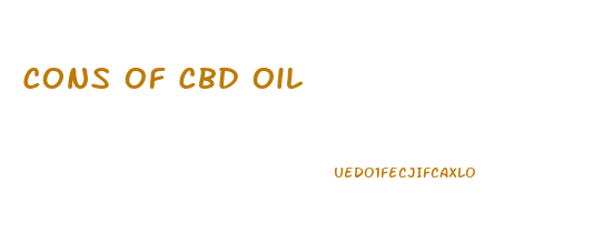 Cons Of Cbd Oil