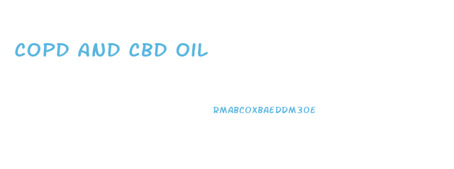 Copd And Cbd Oil