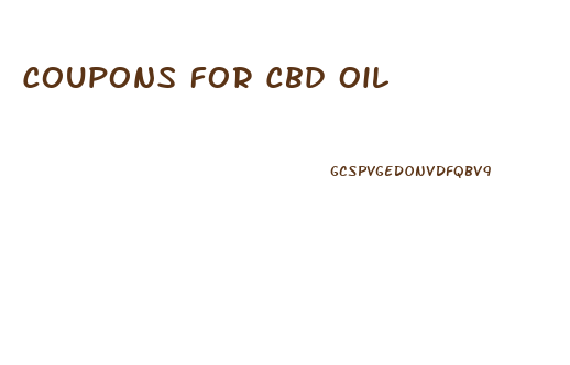 Coupons For Cbd Oil