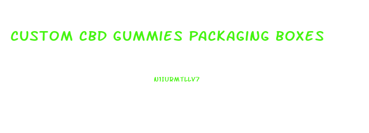Custom Cbd Gummies Packaging Boxes