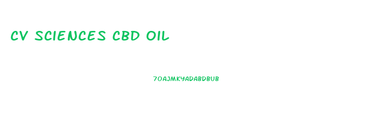 Cv Sciences Cbd Oil