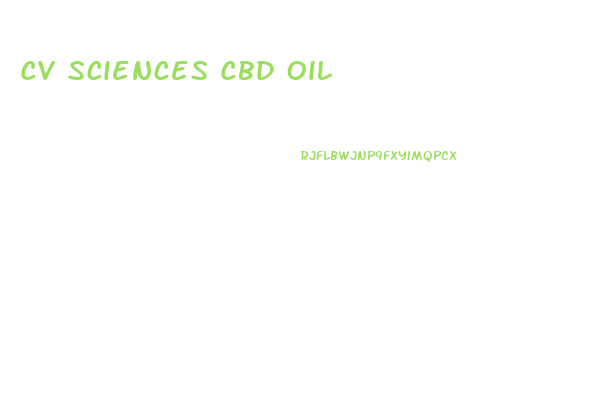 Cv Sciences Cbd Oil