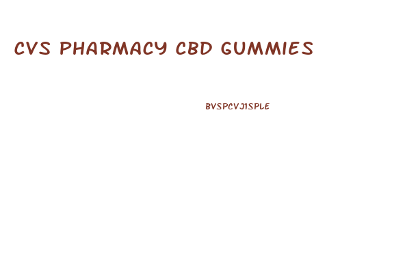 Cvs Pharmacy Cbd Gummies