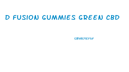 D Fusion Gummies Green Cbd