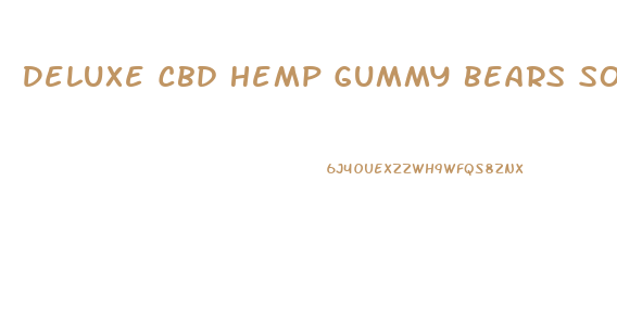 Deluxe Cbd Hemp Gummy Bears Sour Full Spectrum