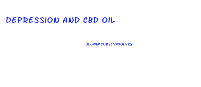 Depression And Cbd Oil