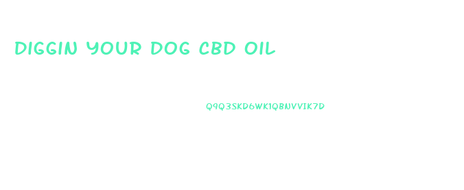 Diggin Your Dog Cbd Oil
