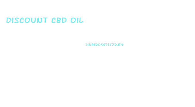 Discount Cbd Oil