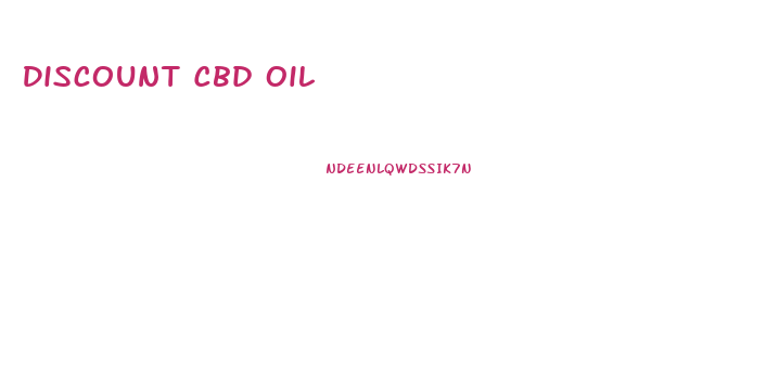 Discount Cbd Oil