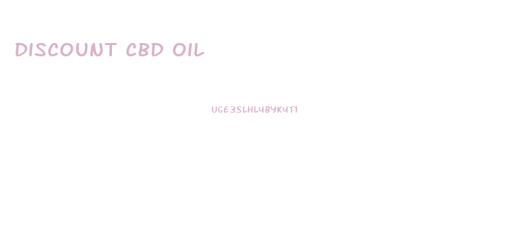 Discount Cbd Oil