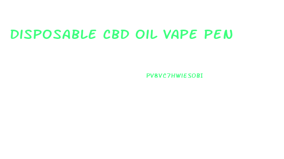 Disposable Cbd Oil Vape Pen