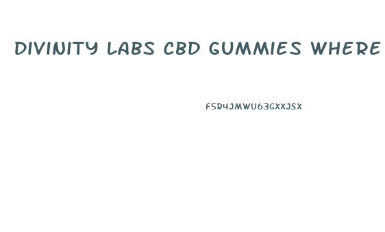 Divinity Labs Cbd Gummies Where To Buy