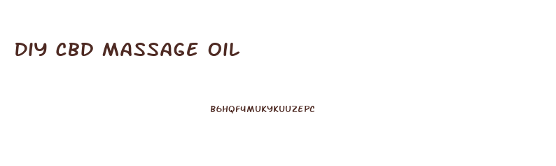 Diy Cbd Massage Oil