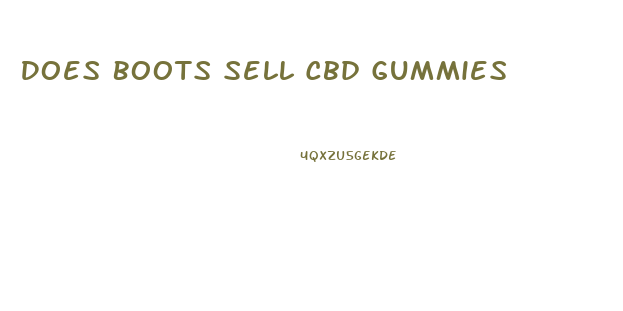 Does Boots Sell Cbd Gummies