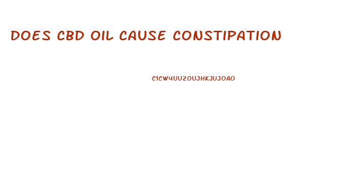 Does Cbd Oil Cause Constipation