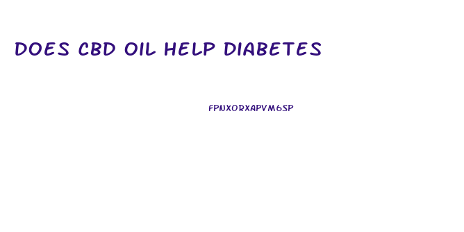 Does Cbd Oil Help Diabetes