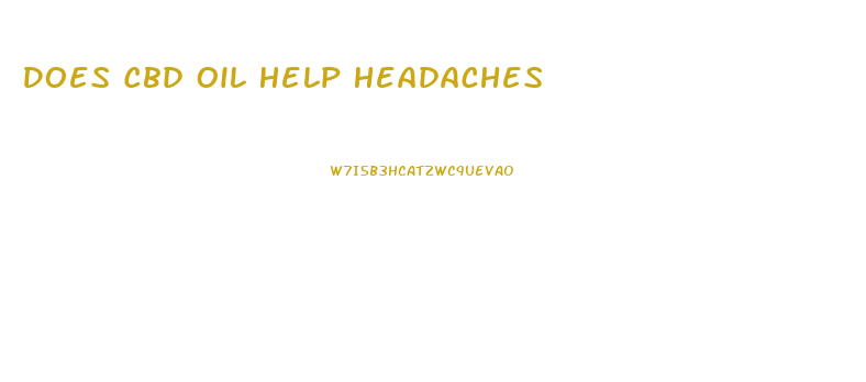 Does Cbd Oil Help Headaches