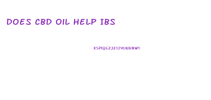 Does Cbd Oil Help Ibs