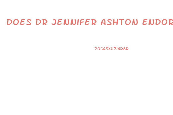 Does Dr Jennifer Ashton Endorse Cbd Gummies