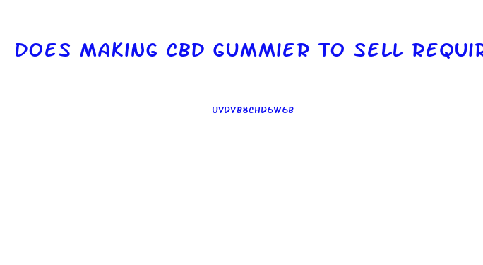 Does Making Cbd Gummier To Sell Require Fda Approval