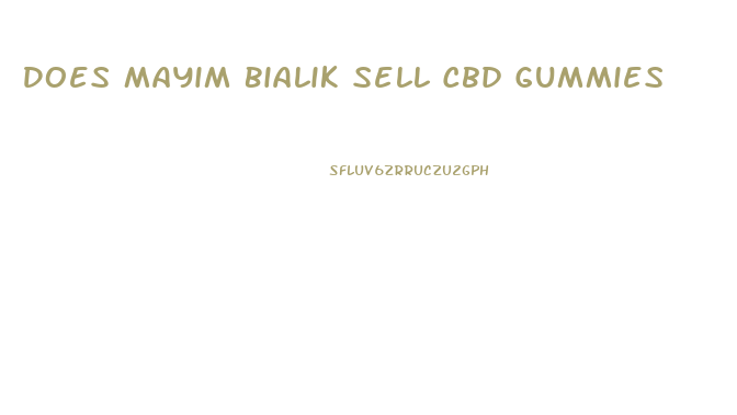 Does Mayim Bialik Sell Cbd Gummies