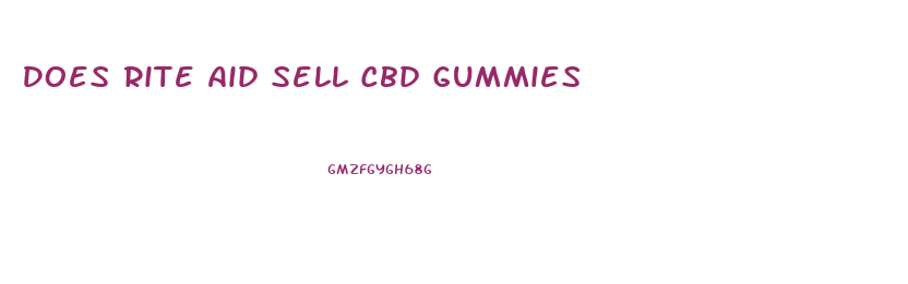 Does Rite Aid Sell Cbd Gummies