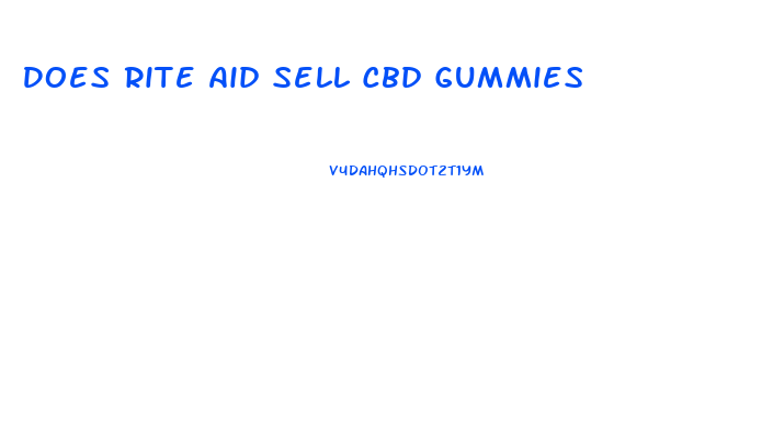 Does Rite Aid Sell Cbd Gummies