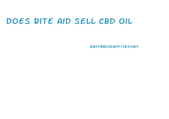 Does Rite Aid Sell Cbd Oil