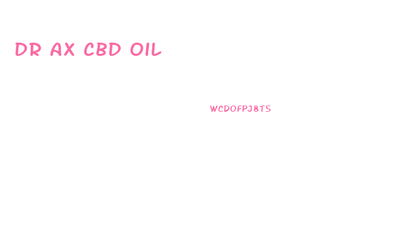 Dr Ax Cbd Oil