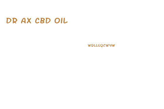 Dr Ax Cbd Oil